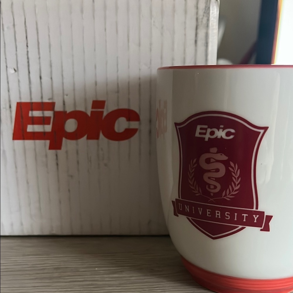 Epic University White and Red Mug - Picture 2 of 4